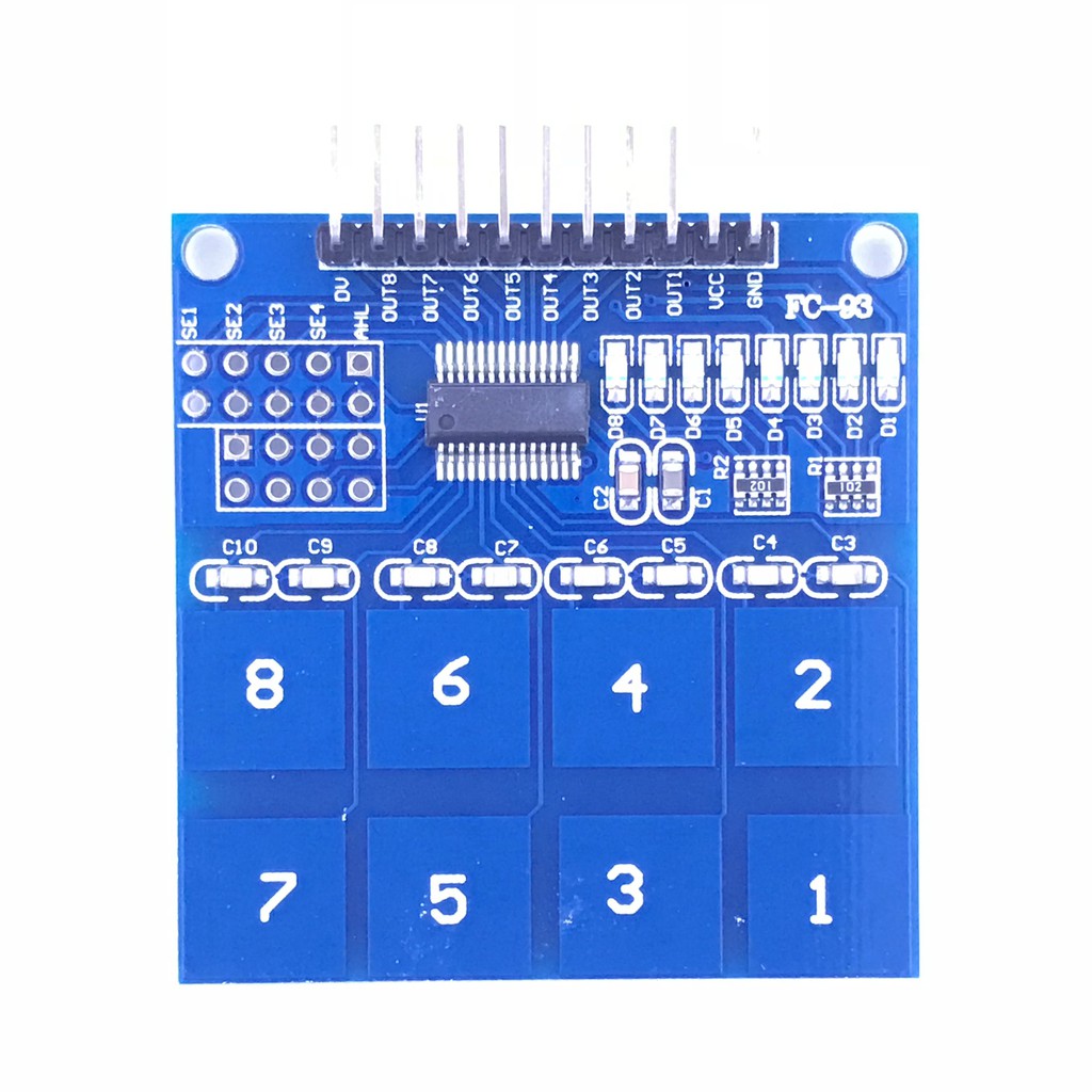 Module cảm ứng điện dung 8 kênh 2×4 TTP226 -TH196