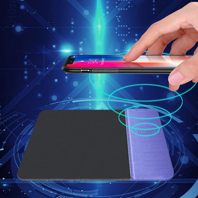 Đệm Lót Chuột Sạc Không Dây Bằng Cao Su Thông Dụng Cho phone 8 X XS Note S8 S