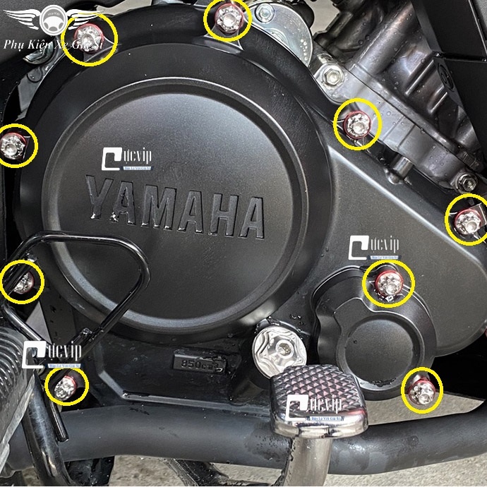 Combo 10 Lông Đền Nhôm Kitaco Đỏ 6Ly, 8Ly Gắn Cho Mọi Loại Xe MS4697