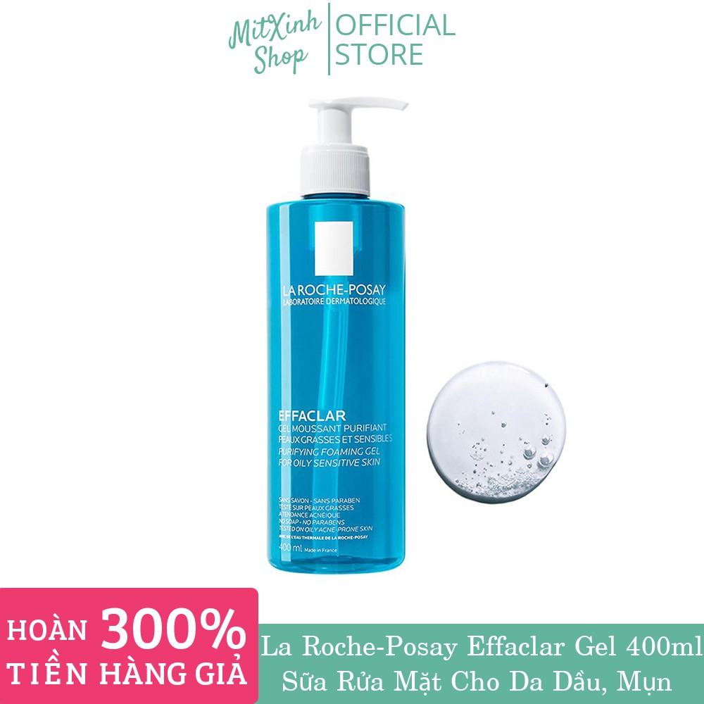 Sữa rửa mặt La Roche Posay cho da dầu mụn, nhạy cảm La RochePosay Effaclar Purifying Foaming 400 ml