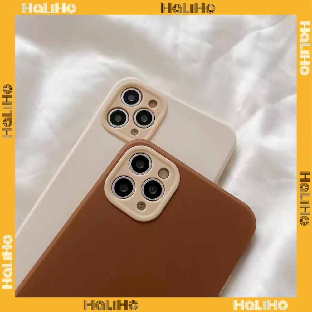 iPhone Case Silicone Soft Case Detachable Frame Button Protection Camera Built-in Plush Skin Feel Brown Compatible For iPhone 11 Pro Max 13 Pro Max 12 Pro Max 7Plus xr XS Max