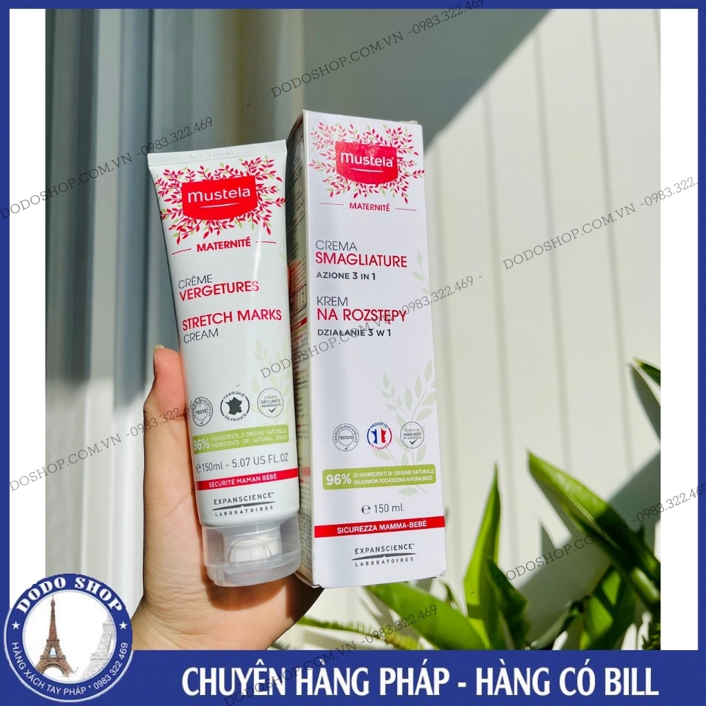 Kem Mustela dưỡng da cho bà bầu, Kem ngăn ngừa rạn da cho mẹ bầu Mustela _150ml