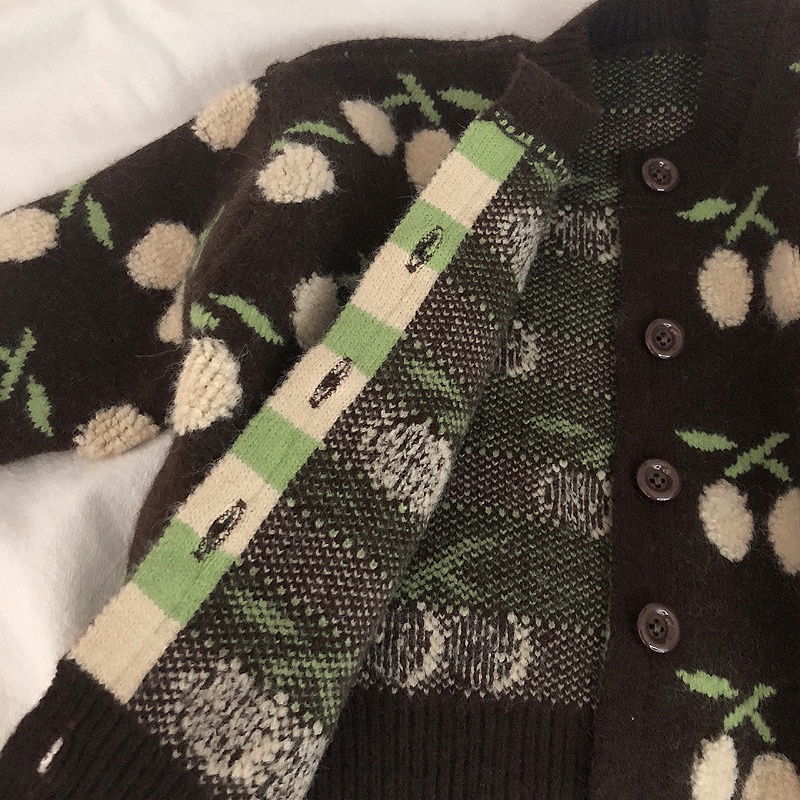 Áo khoác cardigan dệt kim tay dài thời trang mùa thu cho bé gái 1-5 tuổi