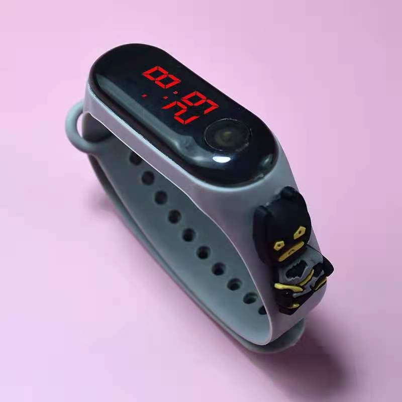 Đồng hồ điện tử kỹ thuật số màn hình led dây silicon họa tiết hoạt hình dành cho trẻ em  | BigBuy360 - bigbuy360.vn