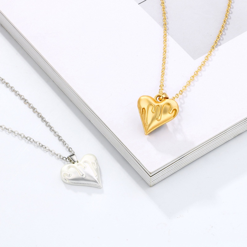 Set 2 Vòng cổ Mặt Trái Tim Thời Trang Cho Cặp Đôi