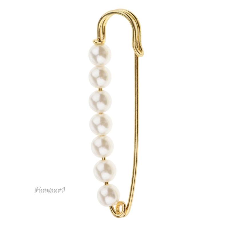 [Fenteer1] Trâm Cài Áo Đan Thủ Công Đính Ngọc Trai An Toàn Thanh Lịch Cho Nữ