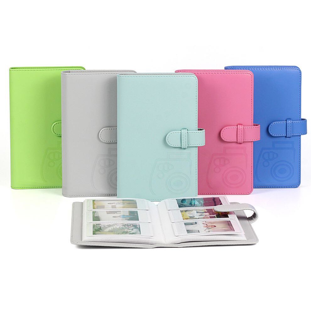 Album Đựng Ảnh Bằng Da 96 Ngăn Cho Fujifilm Instax Mini 7 / 8 / 9 / 11 3 Inches