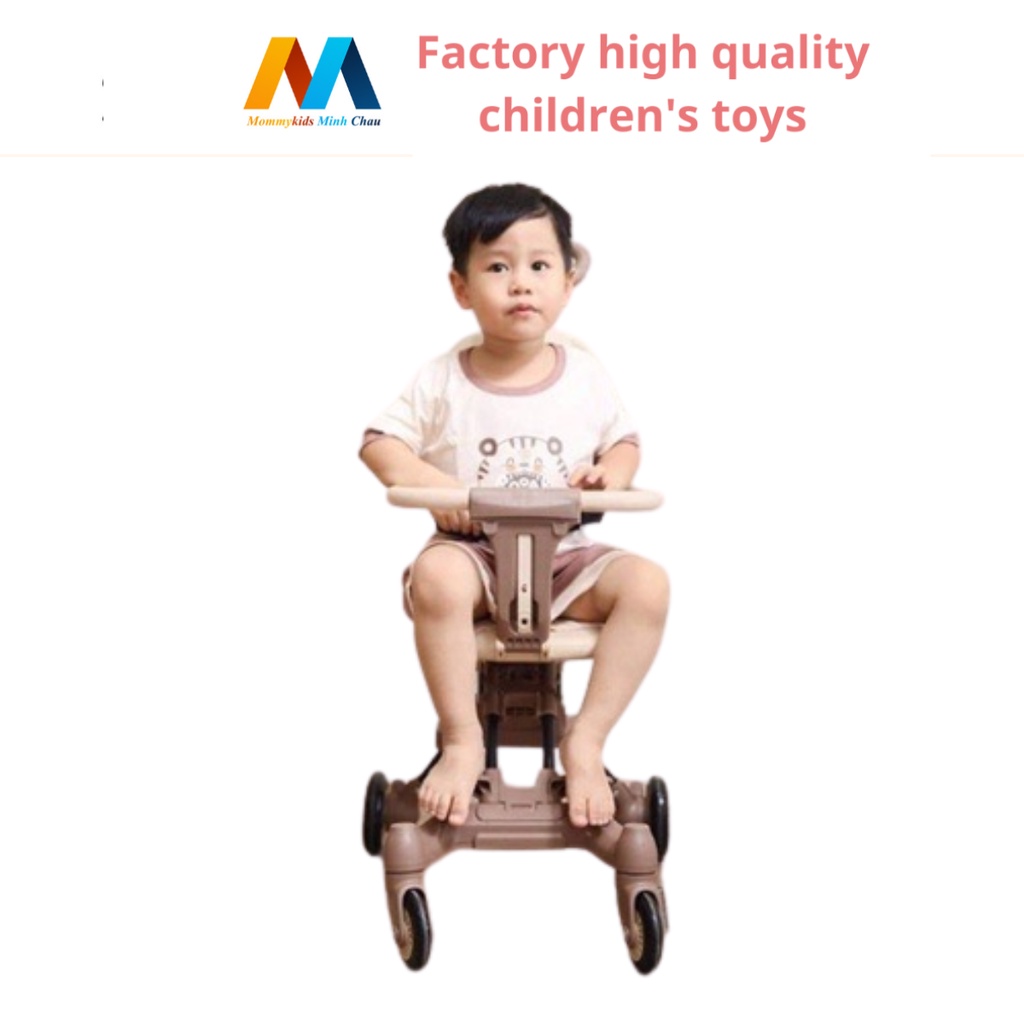 Xe đẩy du lịch cho bé, đảo chiều gấp gọn MOMMYKIDS DÀNH CHO BÉ 6 THÁNG - 4 TUỔI