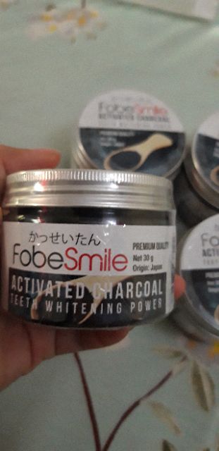 Bột trắng răng FobeSmile than hoạt tính MUA 1 TẶNG 1