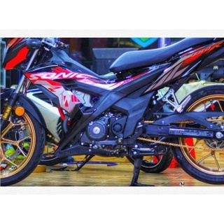 Tem rời honda sonic 150r dán xe đỏ đen - mẫu mới