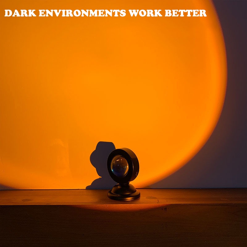 Đèn Led Chiếu Hình Cầu Vồng Mini USB Trang Trí Tường Phòng Ngủ