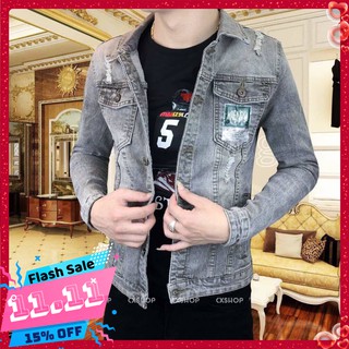 [HÀNG CHUẨN] Áo khoác jean nam thời trang hàn quốc siêu chất cao cấp | Áo khoát jeans nam sành điệu mẫu hot giá rẻ