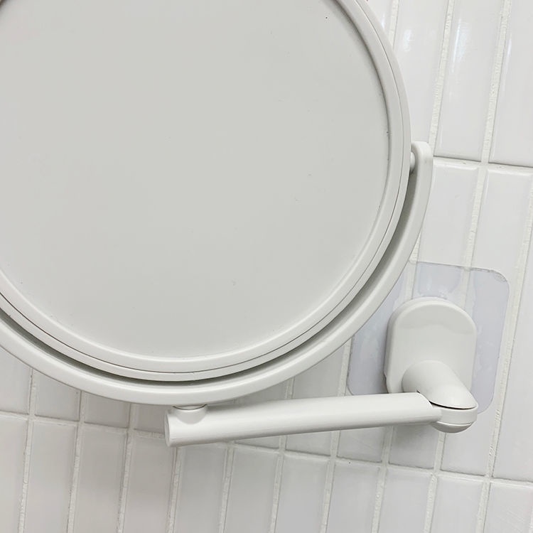 Phòng tắm ký túc xá sáng tạo đục lỗ treo tường gương trang điểm xoay