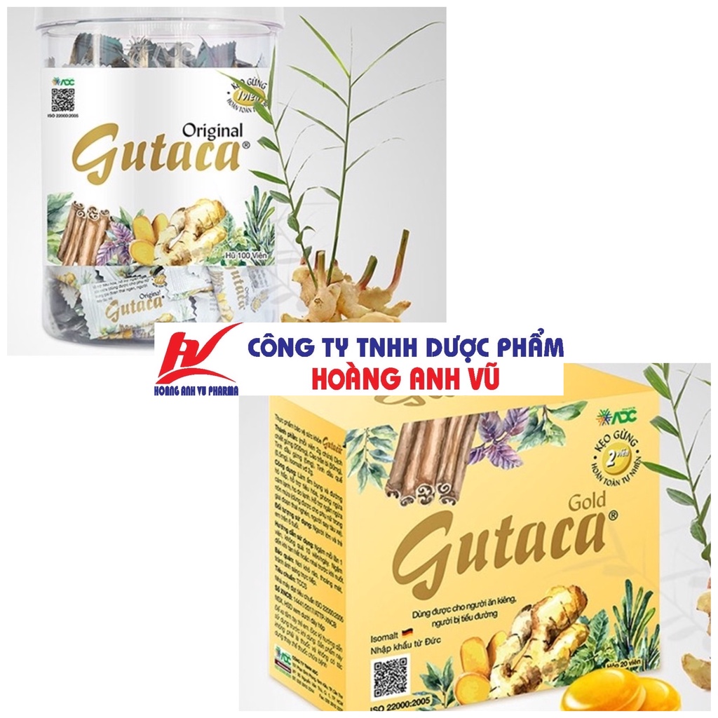 KẸO GỪNG GUTACA ORGINAL & GUTACA GOLD - HỖ TRỢ TIÊU HOÁ