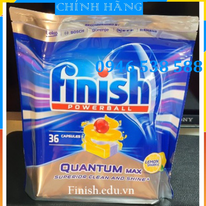 Viên rửa bát Finish 132 viên, 120 viên, 110 viên Nhập khẩu Chính Hãng dùng cho Máy rửa bát