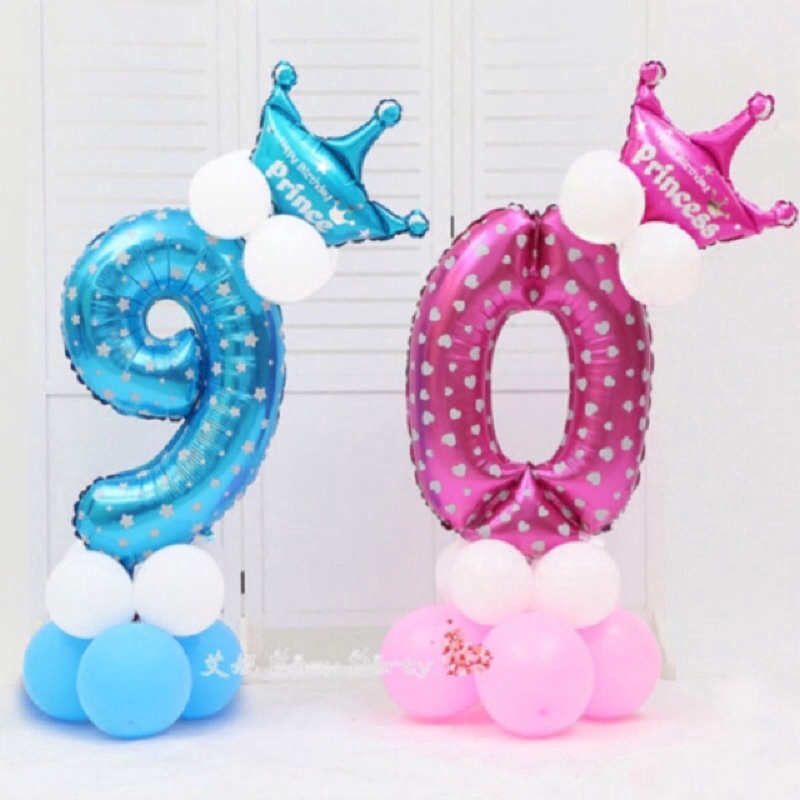 Bộ bóng bay lá nhôm trang trí sinh nhật cho bé