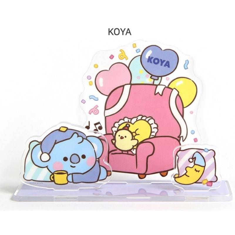 Standee nhựa cứng BT21 baby để bàn