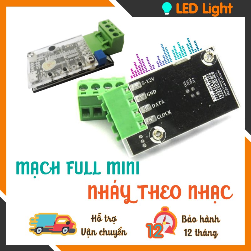 MẠCH LED FULL MINI - NHÁY THEO NHẠC