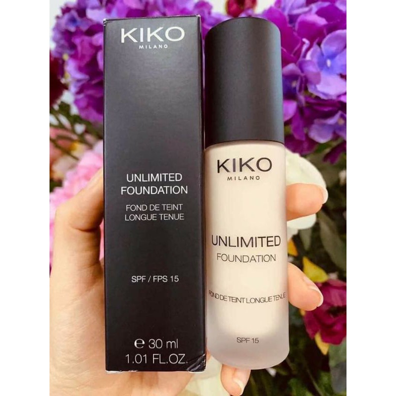 Kem nền Kiko dạng lỏng siêu mịn, lên tone siêu đẹp
