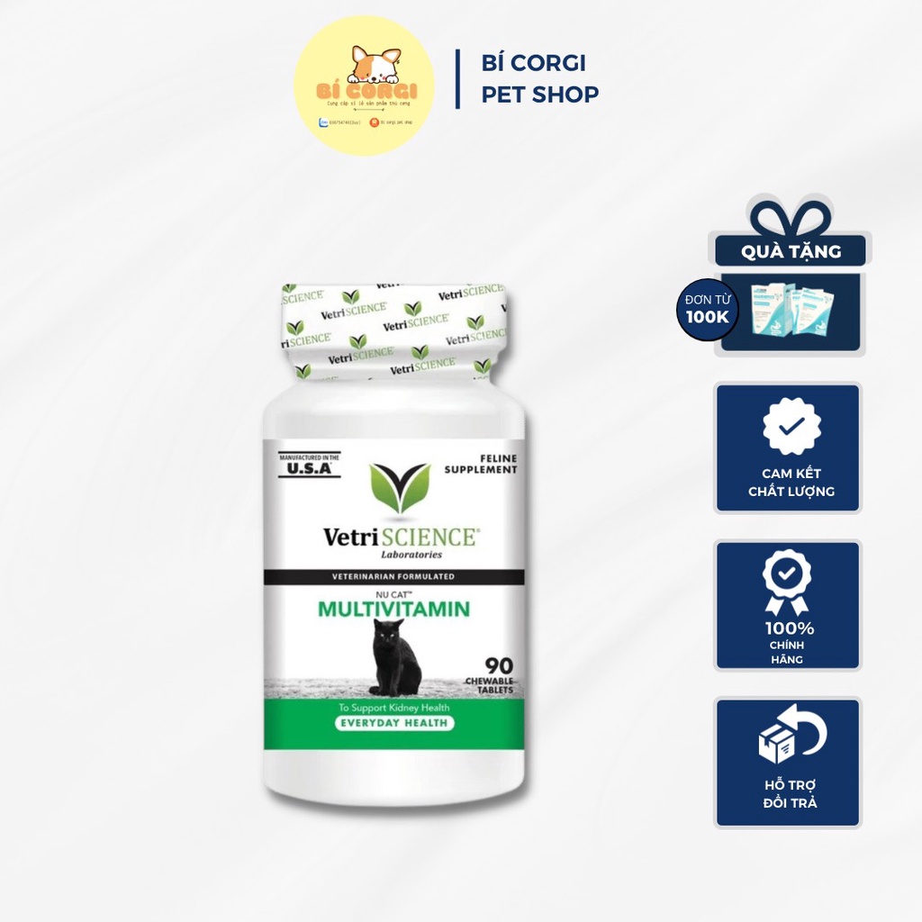 Bán lẻ 1 viên - Vitamin VetriScience nhập khẩu Mỹ cho mèo