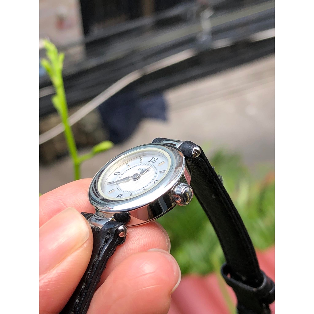 Đồng hồ nữ hiệu Coach chính hãng, dây da thật, hàng đã qua sử dụng