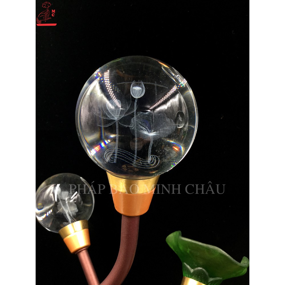 [PHÁP BẢO MINH CHÂU] Đèn 3 Cầu Pha Lê