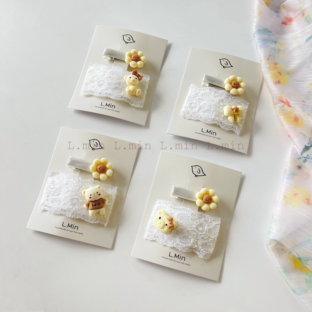Set kẹp daisy + bear