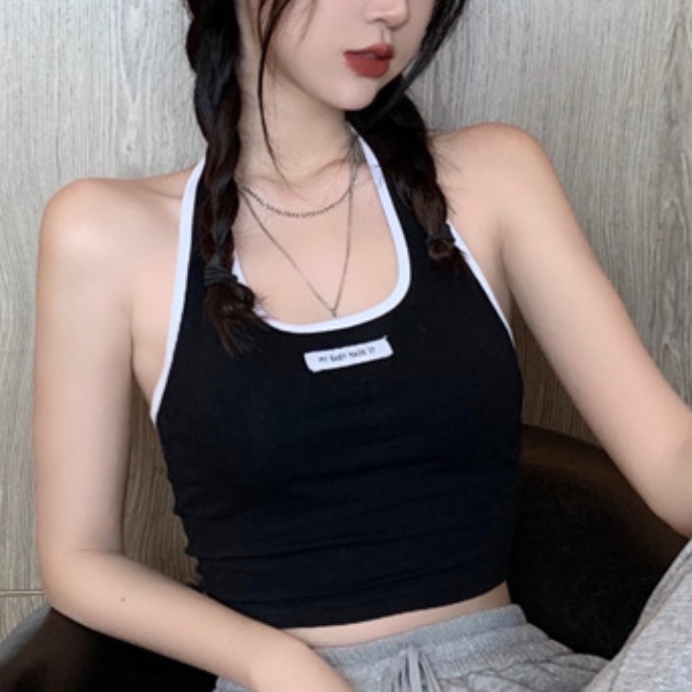 Áo tank top màu trơn phong cách Hàn Quốc thời trang năng động cho nữ