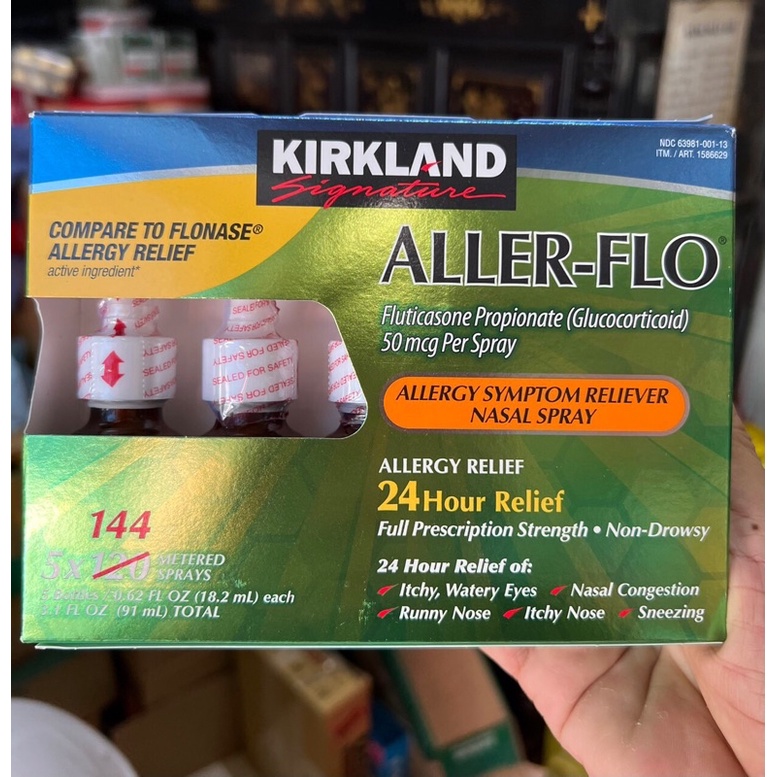 [HÀNG MỸ] Xịt mũi Kirkland Aller Flo 18.2ml