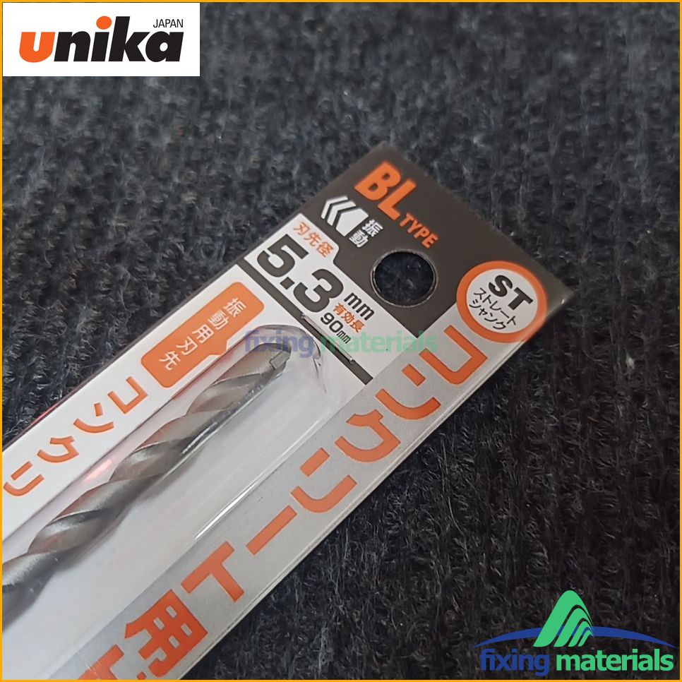 Mũi khoan Unika 5.3x150mm  chuyên dùng khoan mồi cho vít bê tông 6mm