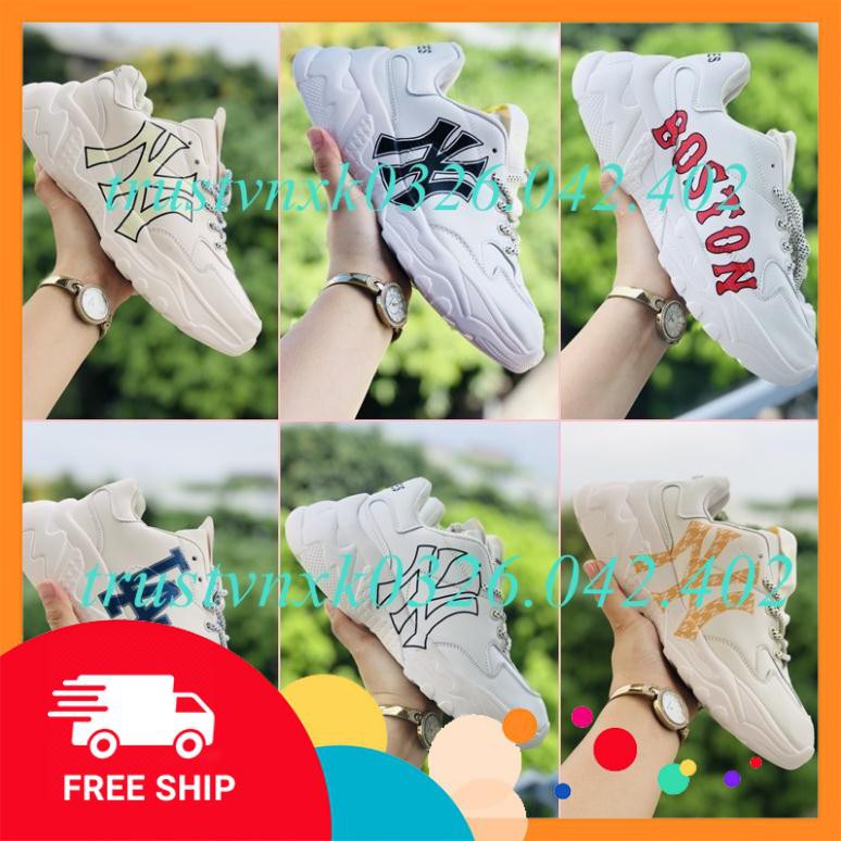 Giày Thể Thao Nam Nữ Đế Cao bóng chày chất xịn đủ màu - đế có chữ M-L-B Tặng hộp