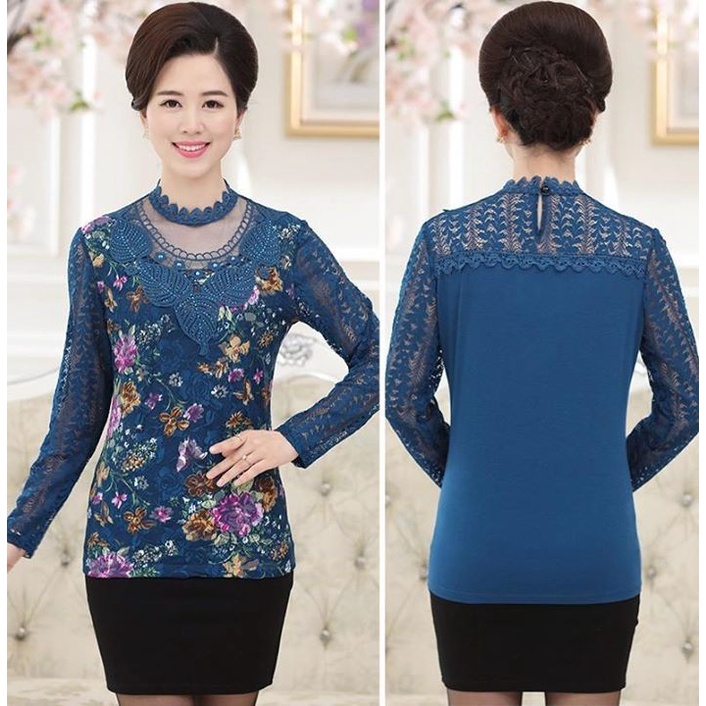 Áo ren thêu hoa 2 lớp rất đẹp
