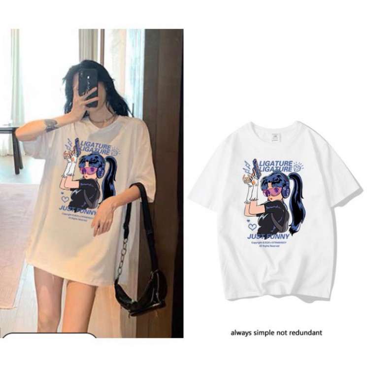 Áo thun tay lỡ Unisex Awesometee, áo phông form rộng ATL M400-40