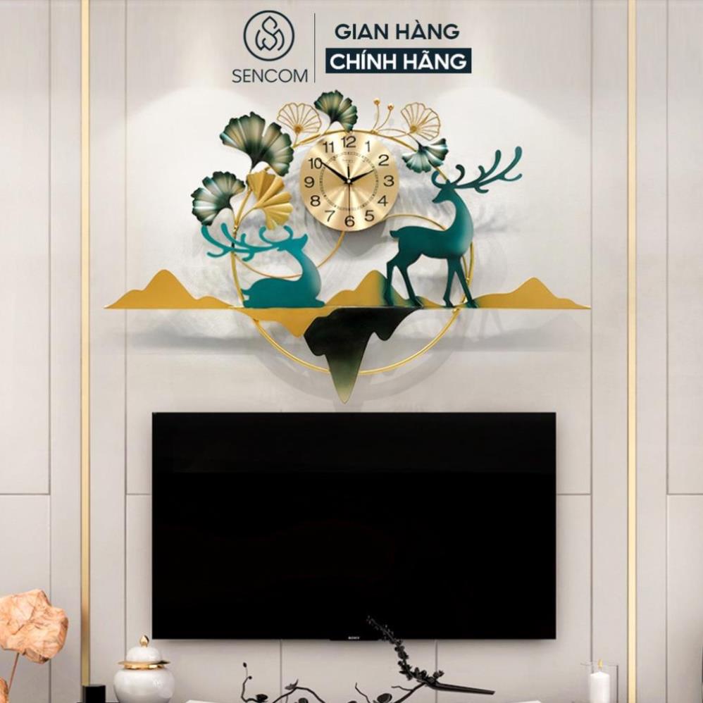 Đồng hồ treo tường nghệ thuật NANI DECOR thiết kế phong cách Bắc Âu decor trang trí nhà cửa mã 2154