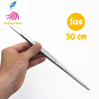 Nhíp mũi thẳng trồng cây thủy sinh bằng inox size 30cm