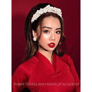 Áo Dài Đỏ Đô lụa cao cấp
