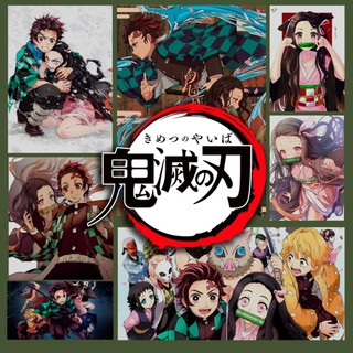 Poster Anime Kimetsu no Yaiba đặt in theo yêu cầu - đủ size từ a5 đến a0