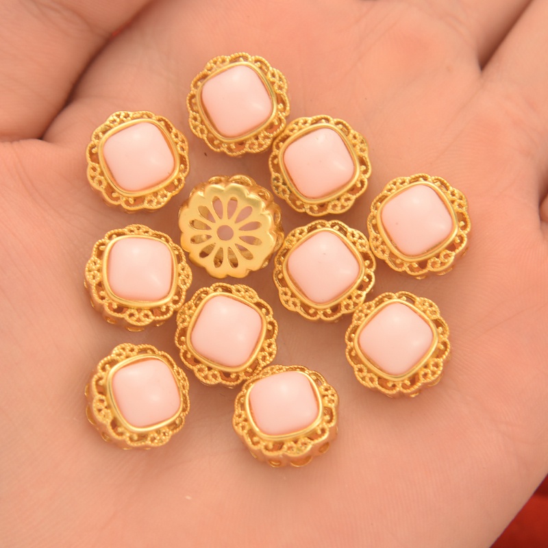 Phụ Kiện Trang Sức Vòng Đeo Tay Hình Hoa Màu Vàng Đỏ Phong Cách Nepal Cổ Điển diy