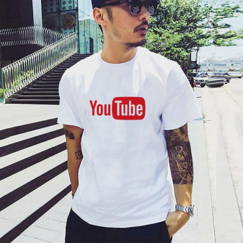 new 2021 Áo phông tay lỡ unisex basic tee Youtube Áo thun oversize Unisex nam nữ form rộng kiểu dáng Hàn quốc . ⛔