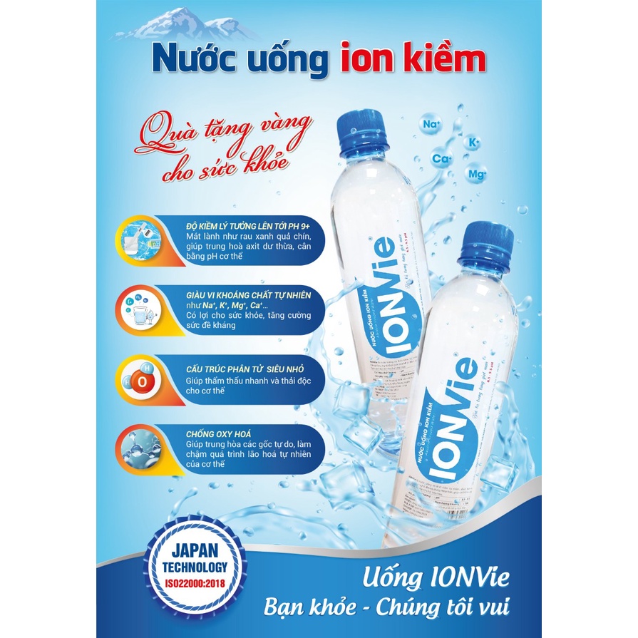 Nước uống Ion kiềm IONVie