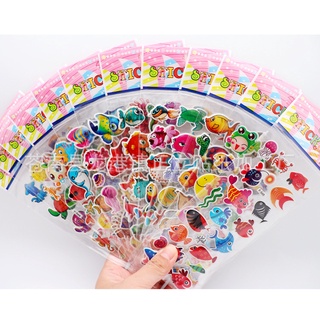Sét 5 vỉ sticker 3d nổi siêu xinh