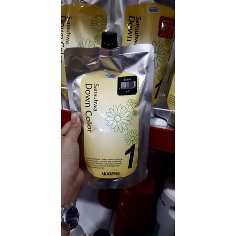 Nhuộm tóc phủ bạc thời trang  mugens sansuhwa down color black 2 x 450g