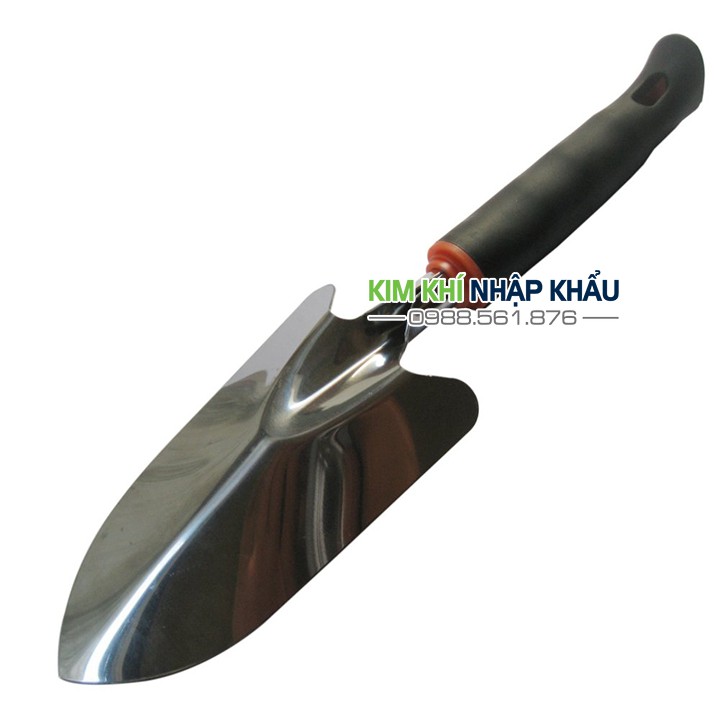 Xẻng làm vườn mini lưỡi inox cán nhựa - D18