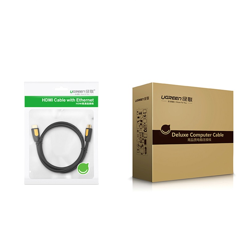 Cáp HDMI 2M Ugreen 10129 hỗ trợ 4K*2K cao cấp - Hàng chính hãng