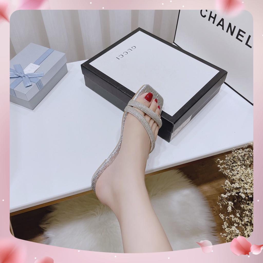 DÉP THỜI TRANG ĐÁ CHÉO SIÊU ĐẸP