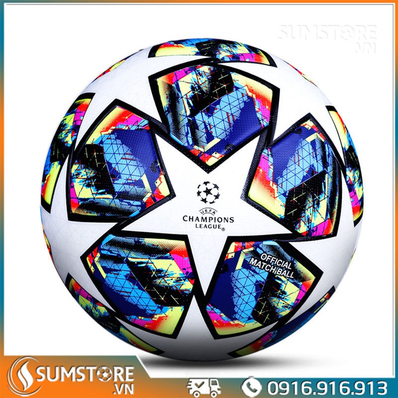 Quả bóng Champion League Đúc Cao cấp 2021, size 5, tặng kim