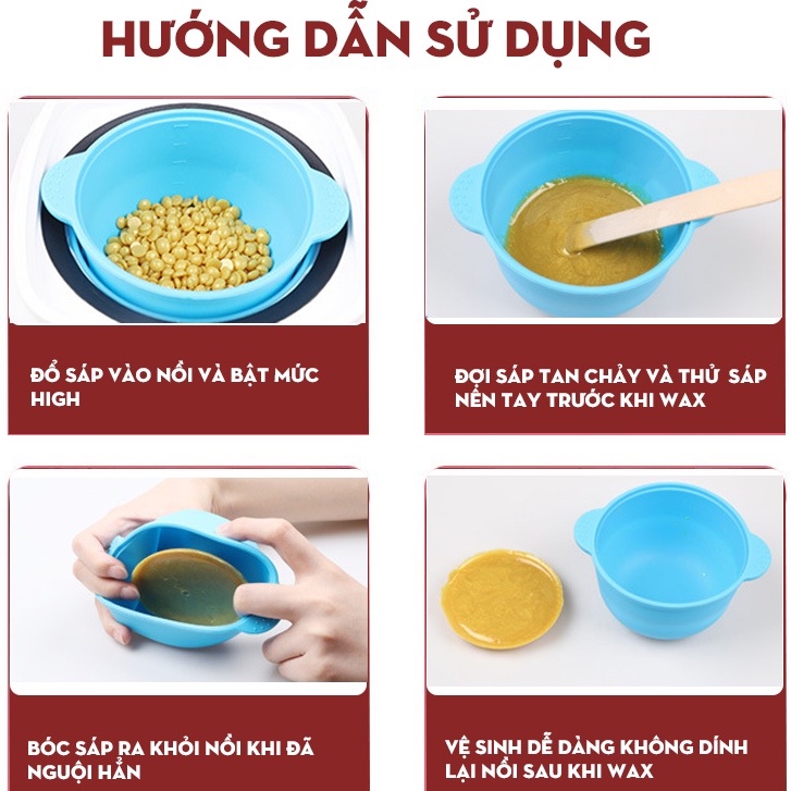 Sáp wax lông nóng dạng hạt đậu sữa dừa coconut siêu bám lông