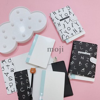 Sổ vở bọc da Typo đen trắng