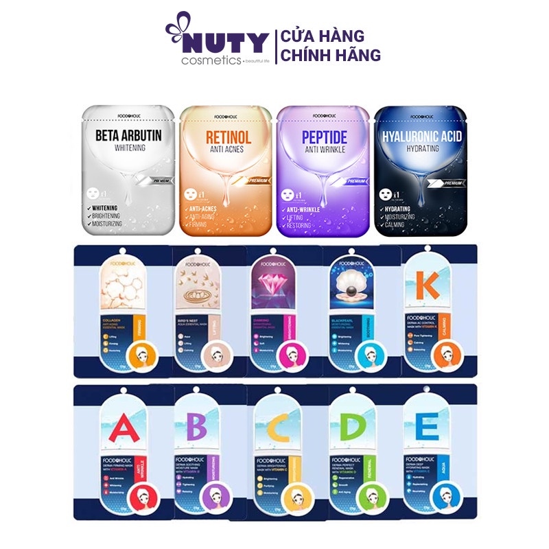 Mặt Nạ Giấy Dưỡng Da Toàn Diện Foodaholic Mask