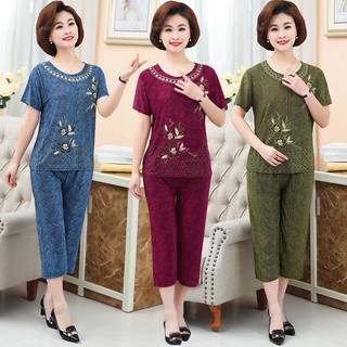 Bộ đồ trung niên mặc nhà chất mềm mịn thoáng mát